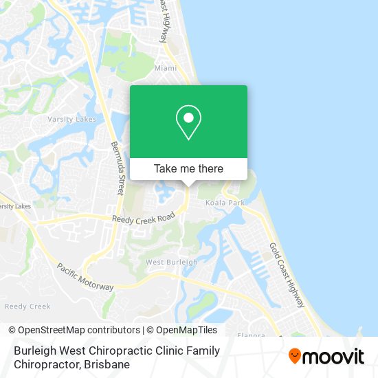 Burleigh West Chiropractic Clinic Family Chiropractor map