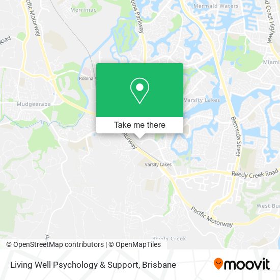 Living Well Psychology & Support map