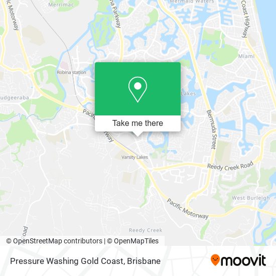 Pressure Washing Gold Coast map