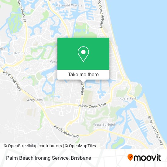 Palm Beach Ironing Service map