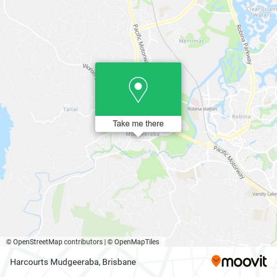 Harcourts Mudgeeraba map