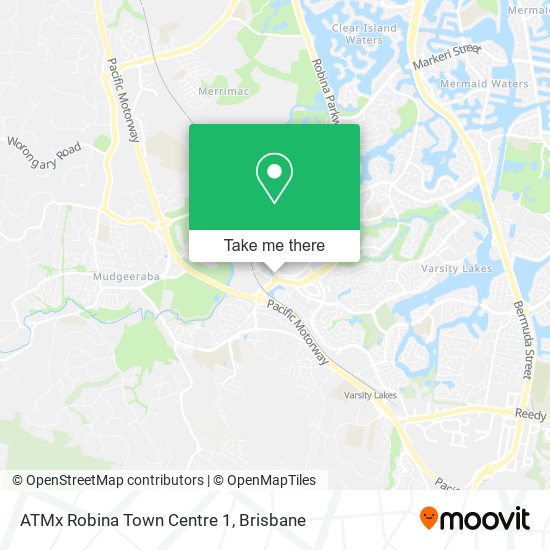 ATMx Robina Town Centre 1 map