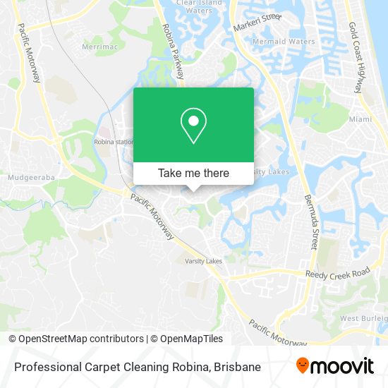 Professional Carpet Cleaning Robina map