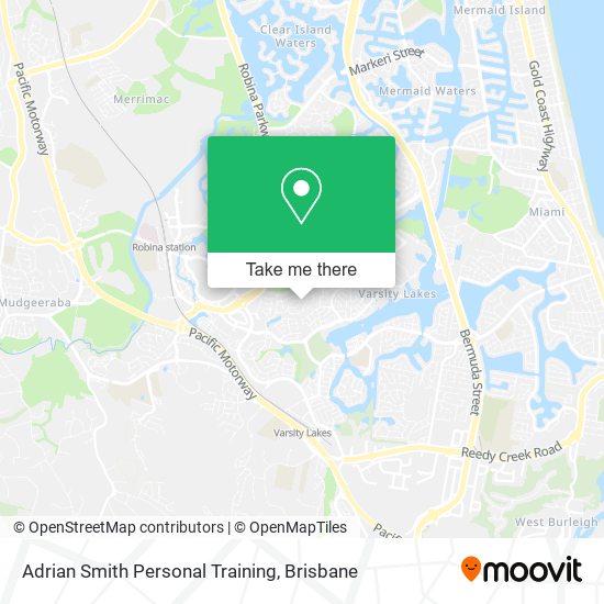 Adrian Smith Personal Training map