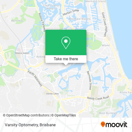 Varsity Optometry map