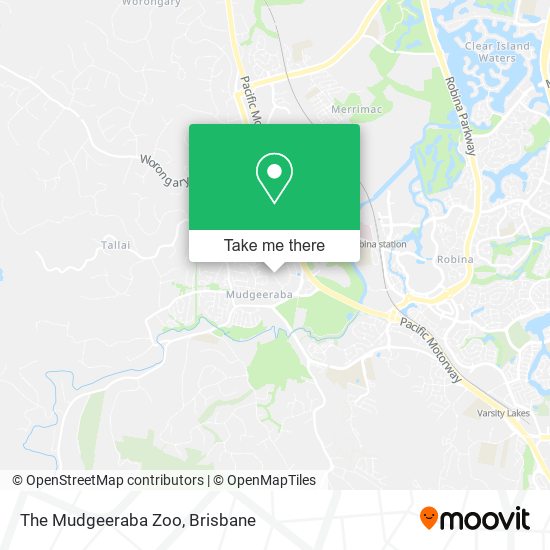 The Mudgeeraba Zoo map