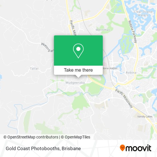 Gold Coast Photobooths map