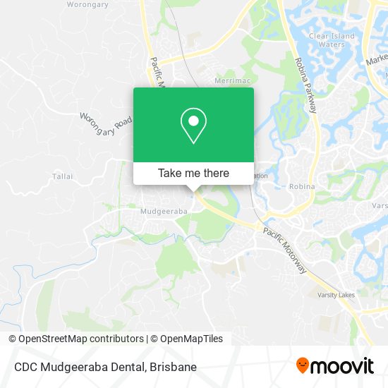 CDC Mudgeeraba Dental map