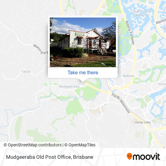 Mapa Mudgeeraba Old Post Office