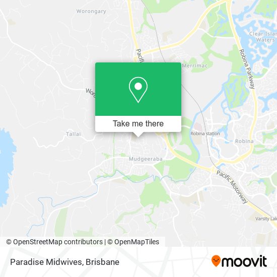 Paradise Midwives map