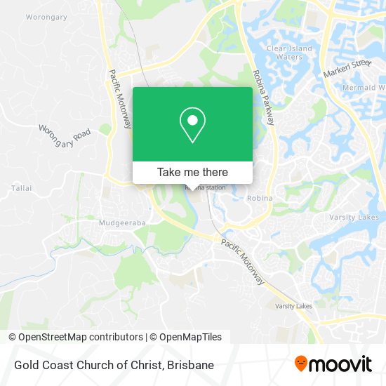 Gold Coast Church of Christ map