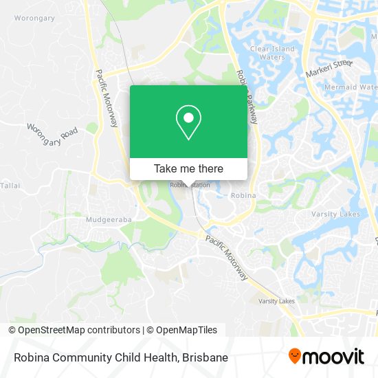 Mapa Robina Community Child Health