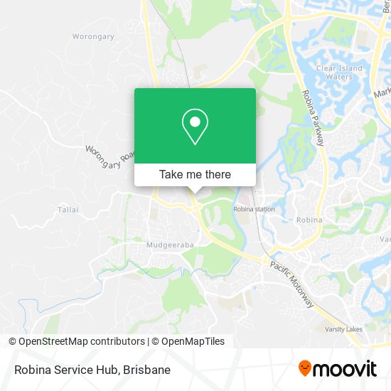 Robina Service Hub map