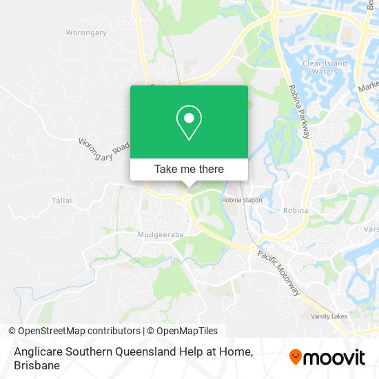 Anglicare Southern Queensland Help at Home map