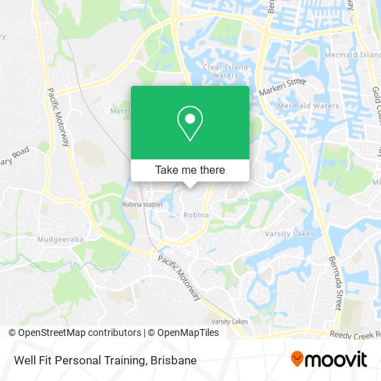 Well Fit Personal Training map