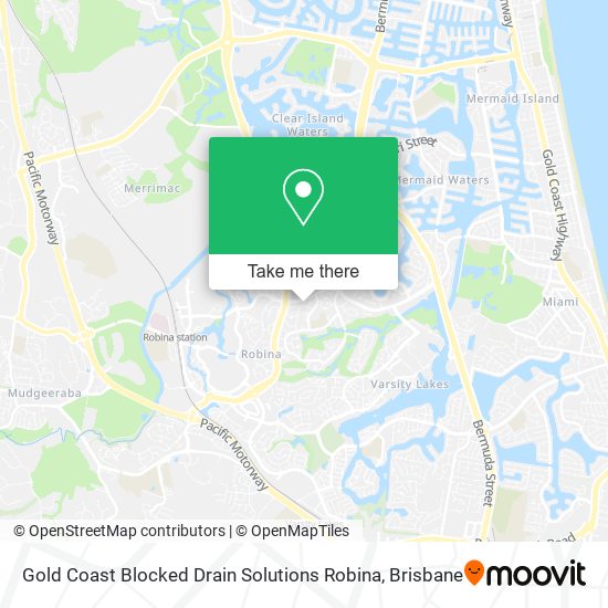 Gold Coast Blocked Drain Solutions Robina map
