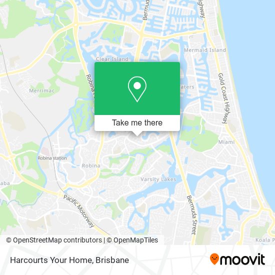 Harcourts Your Home map