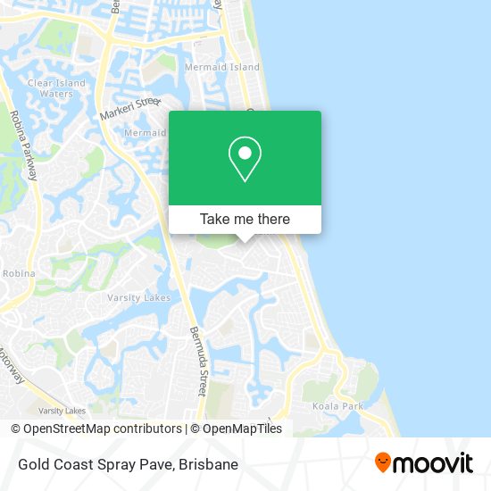 Gold Coast Spray Pave map