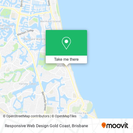 Responsive Web Design Gold Coast map