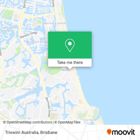 Triswim Australia map