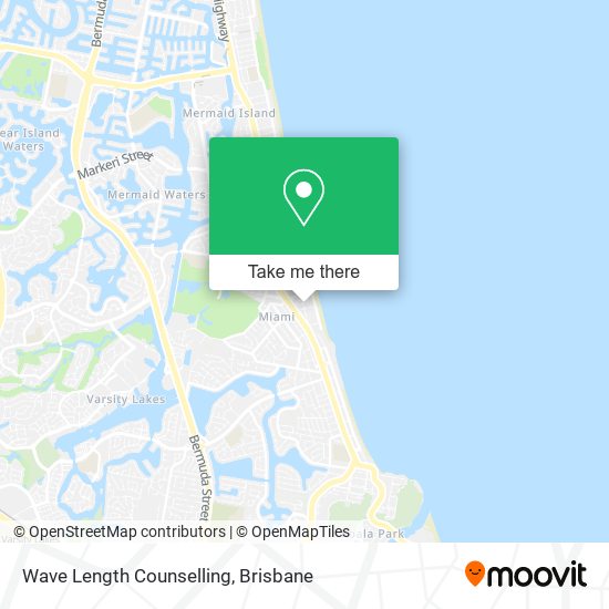 Wave Length Counselling map