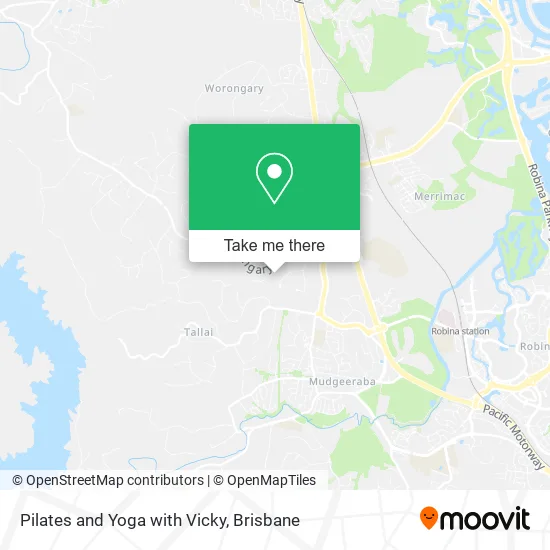 Pilates and Yoga with Vicky map