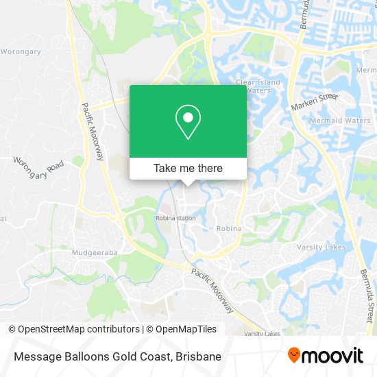 Message Balloons Gold Coast map