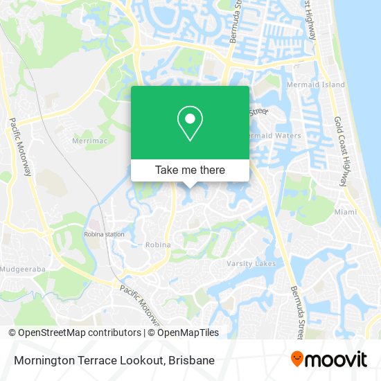 Mornington Terrace Lookout map