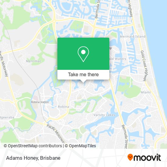 Adams Honey map