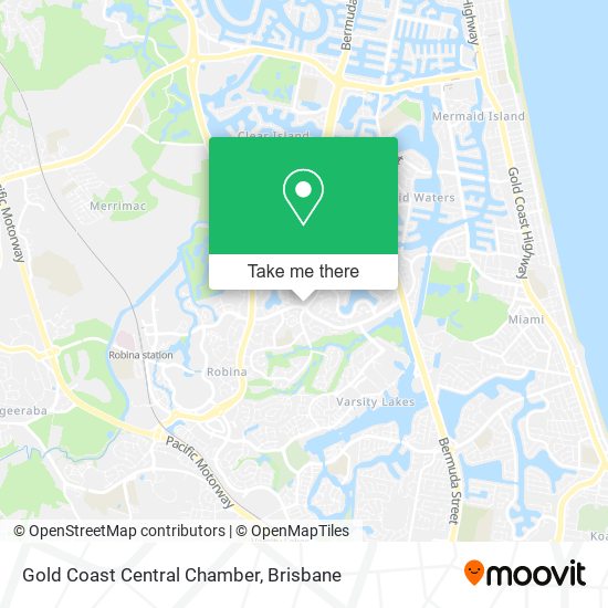 Gold Coast Central Chamber map