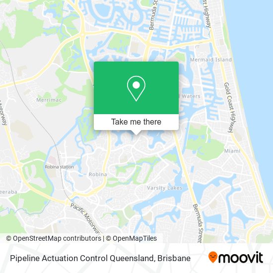 Pipeline Actuation Control Queensland map