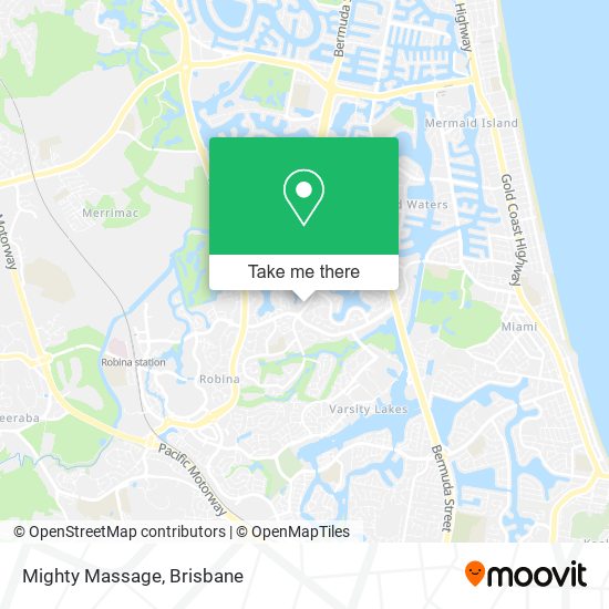 Mighty Massage map