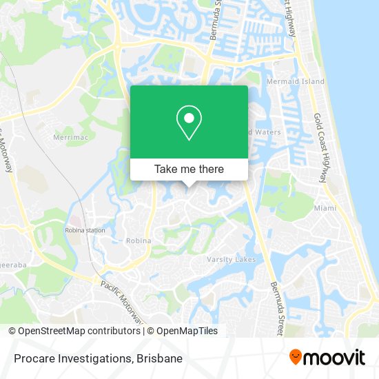 Procare Investigations map
