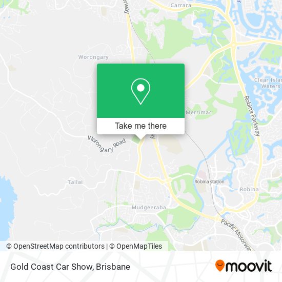 Gold Coast Car Show map