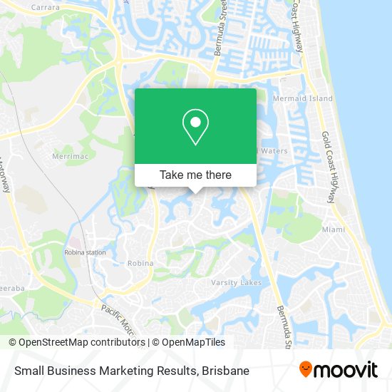 Small Business Marketing Results map