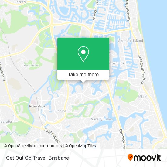 Get Out Go Travel map