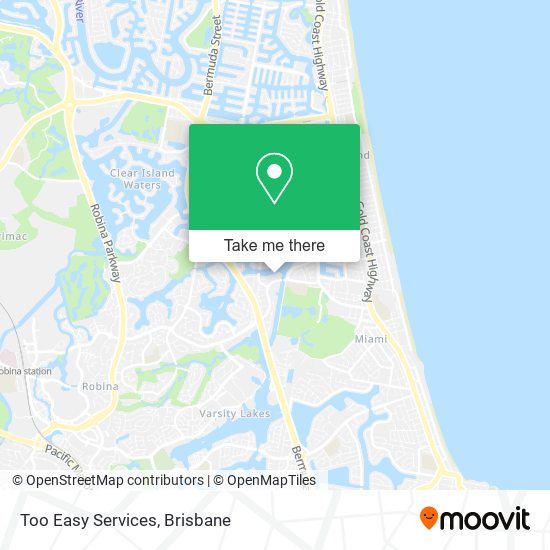 Too Easy Services map