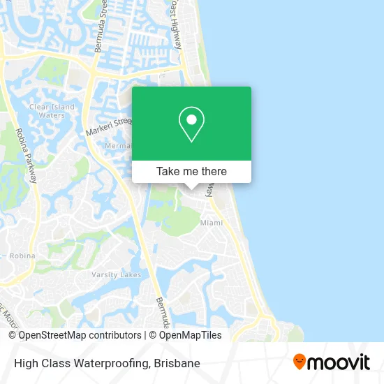 High Class Waterproofing map