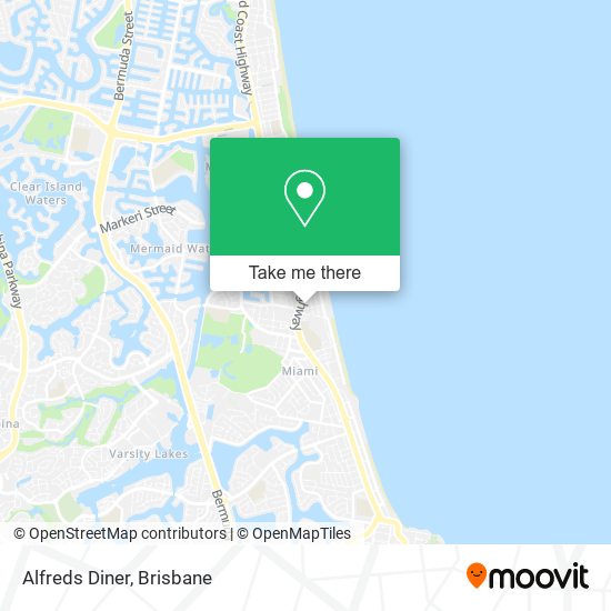 Alfreds Diner map