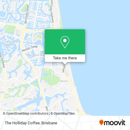 The Holliday Coffee map