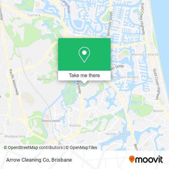 Mapa Arrow Cleaning Co