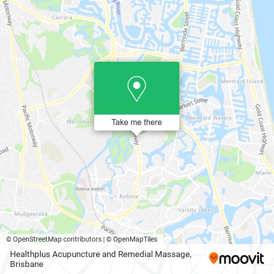 Mapa Healthplus Acupuncture and Remedial Massage