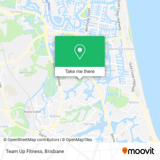 Team Up Fitness map