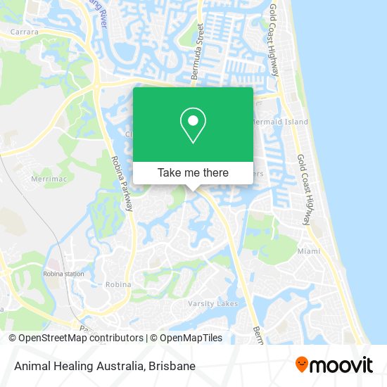 Mapa Animal Healing Australia