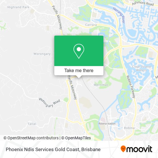 Mapa Phoenix Ndis Services Gold Coast