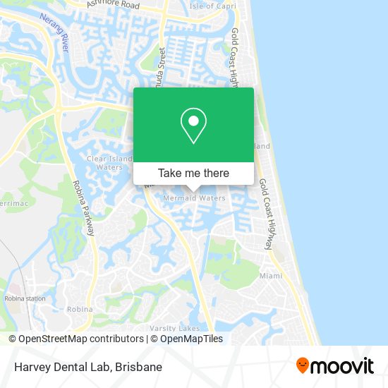 Harvey Dental Lab map