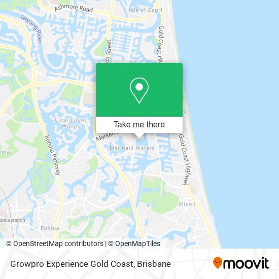 Growpro Experience Gold Coast map
