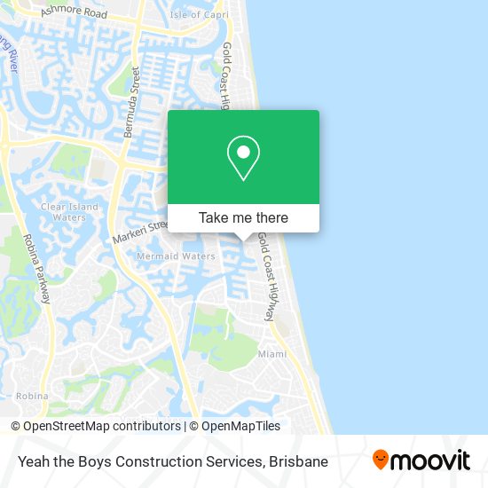 Yeah the Boys Construction Services map