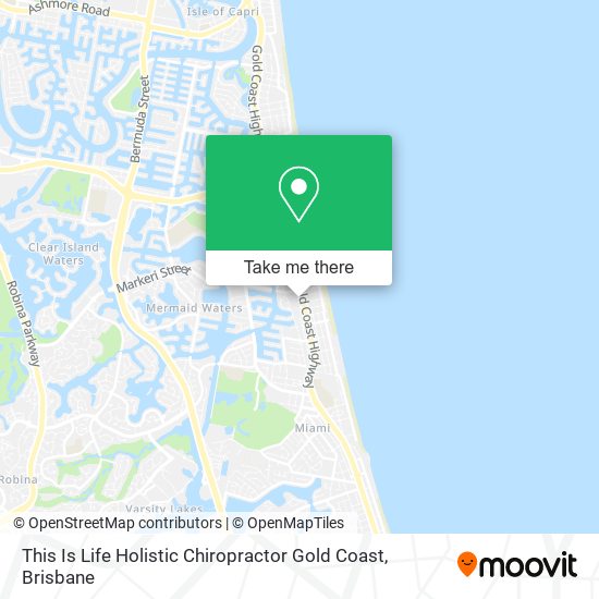 This Is Life Holistic Chiropractor Gold Coast map