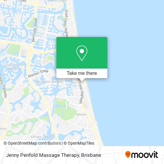 Jenny Penfold Massage Therapy map